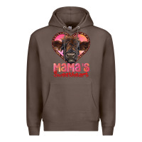 Coffee mama's sweetheart highland calf Premium Hoodie - RanaPortraitStore