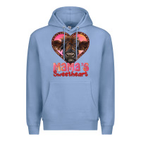 Colony Blue mama's sweetheart highland calf Premium Hoodie - RanaPortraitStore