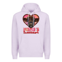 Lilac mama's sweetheart highland calf Premium Hoodie - RanaPortraitStore