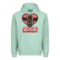 Seafoam mama's sweetheart highland calf Premium Hoodie - RanaPortraitStore