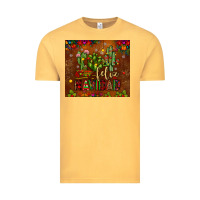 Vintage Mustard feliz navidad cactus Vintage Tee - JahusDesignShop
