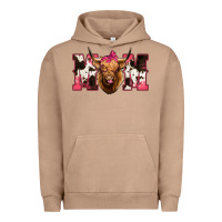 Pigment Burro Western Highland Cow mom Urban Hoodie - HowdyJamesFarm