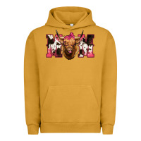 Pigment Peanut Butter Western Highland Cow mom Urban Hoodie - HowdyJamesFarm