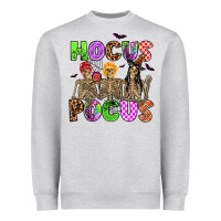 Heather Grey hocus pocus skeleton Heavyweight Sweatshirt - AdoDesignShop