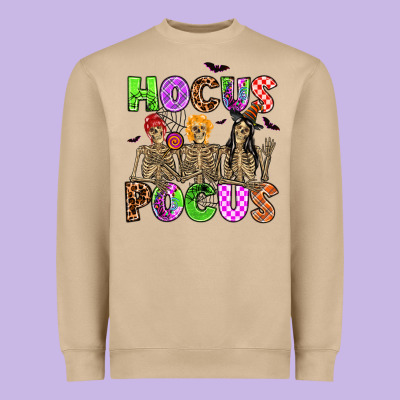 Hocus Pocus Skeleton Heavyweight Sweatshirt Designed By Adodesignshop