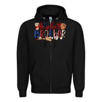 Black baseball brother Zipper Hoodie - MaliasSmallBusiness