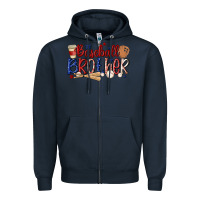 Navy baseball brother Zipper Hoodie - MaliasSmallBusiness