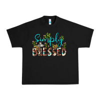 Black simply blessed Urban Heavy Tee - JahusDesignShop