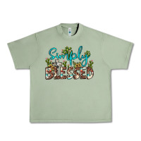 Oil Green simply blessed Urban Heavy Tee - JahusDesignShop