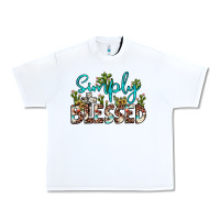White simply blessed Urban Heavy Tee - JahusDesignShop
