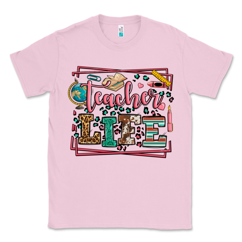 Teacher Life Leopard Frame Classic Tee by LillyAllenDesigns | Teevron