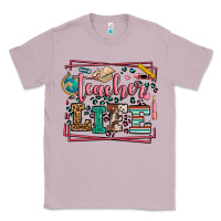 Lilac Teacher life leopard frame Classic Tee - LillyAllenDesigns