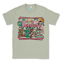 Matcha Teacher life leopard frame Classic Tee - LillyAllenDesigns