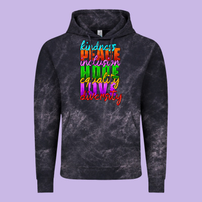 Kindness Peace Inclusion Hope Equality Love Diversity Vintage Hoodie Designed By Hra Design Shop