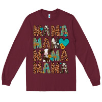 Burgundy mama mama mama mama Long Sleeve Tee - Artiststas