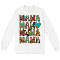 White mama mama mama mama Long Sleeve Tee - Artiststas