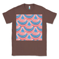 Chestnut american flag seamless pattern Classic Tee - BundleAndBundleShop