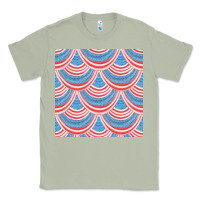 Matcha american flag seamless pattern Classic Tee - BundleAndBundleShop