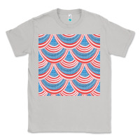 Moon Dust american flag seamless pattern Classic Tee - BundleAndBundleShop