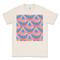 Natural american flag seamless pattern Classic Tee - BundleAndBundleShop