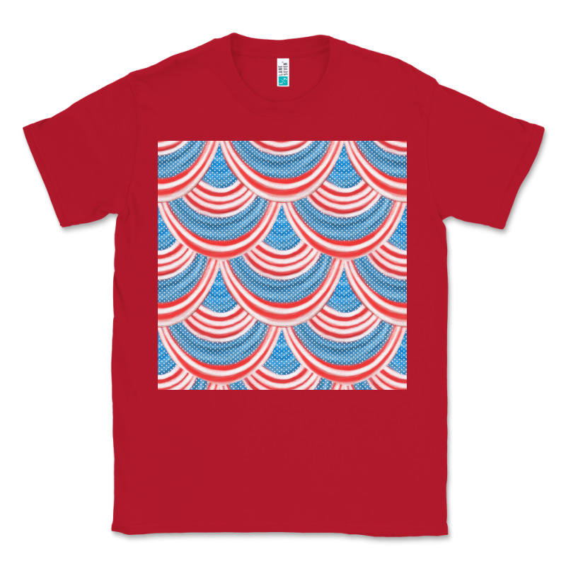 American Flag Seamless Pattern Classic Tee by BundleAndBundleShop | Teevron