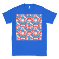 True Royal american flag seamless pattern Classic Tee - BundleAndBundleShop