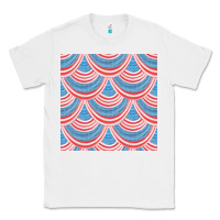 White american flag seamless pattern Classic Tee - BundleAndBundleShop