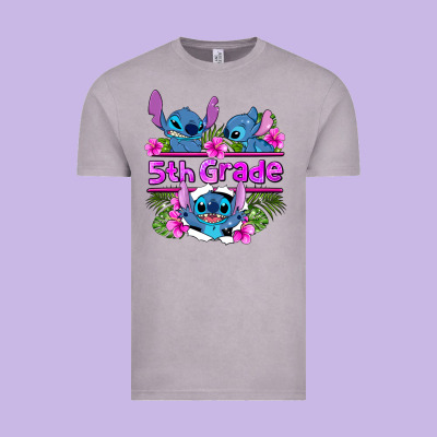 Preview Flower Stitch 5th Grade Vintage Tee Designed By Adodesignshop