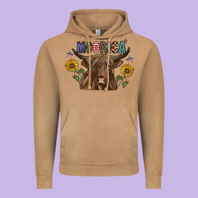 Moorica Vintage Hoodie Designed By Cowhidedigitalart
