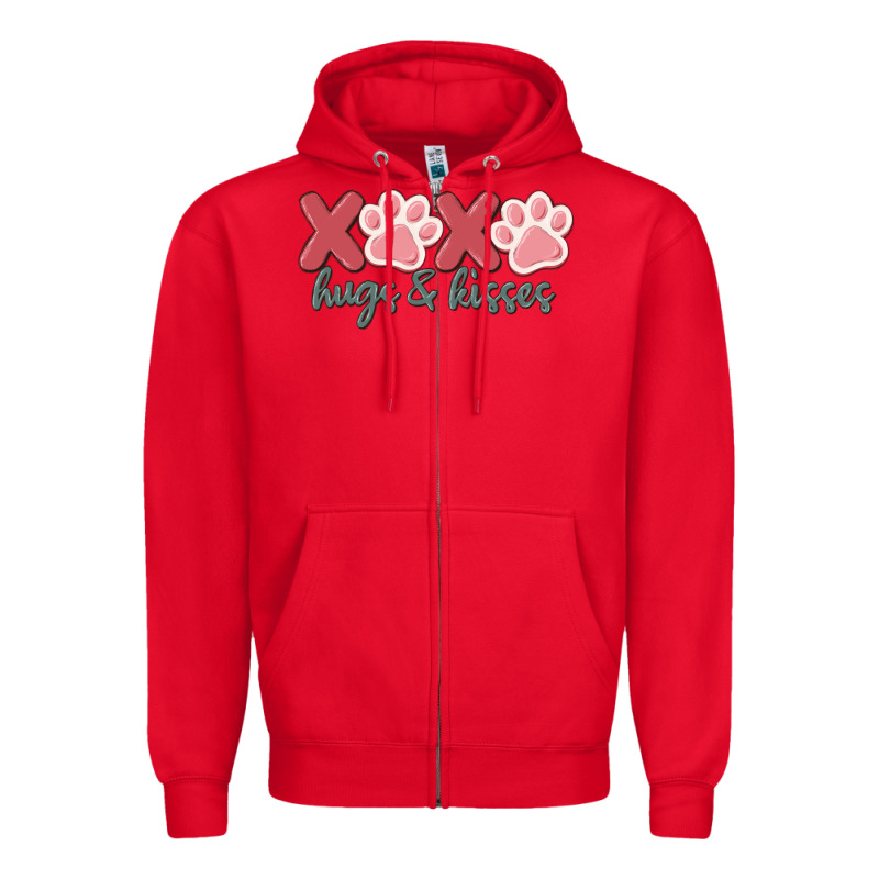 Xoxo Hugs And Kisses Zipper Hoodie by MaliasSmallBusiness | Teevron