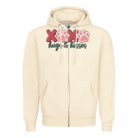 Sandshell xoxo hugs and kisses Zipper Hoodie - MaliasSmallBusiness