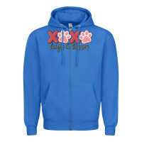 True Royal xoxo hugs and kisses Zipper Hoodie - MaliasSmallBusiness