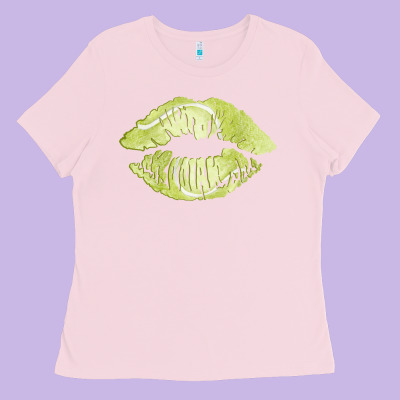 Tennis Lips Ladies Tee Designed By Adodesignshop
