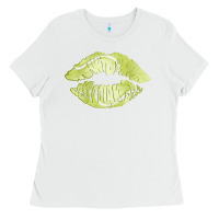 White tennis lips Ladies Tee - AdoDesignShop