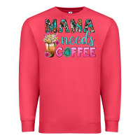 Cardinal Mama Needs Coffee Bbs Premium Sweatshirt - BundleAndBundleShop