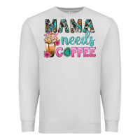 Dove Grey Mama Needs Coffee Bbs Premium Sweatshirt - BundleAndBundleShop