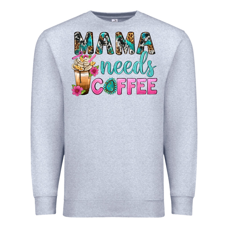 Mama Needs Coffee Bbs Premium Sweatshirt by BundleAndBundleShop | Teevron