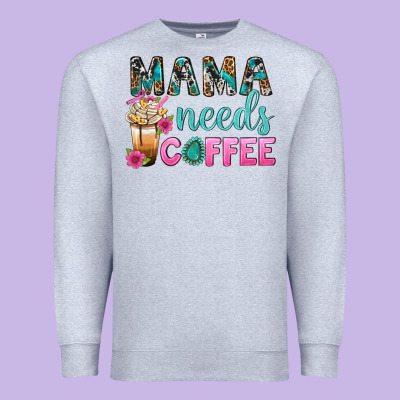 Mama Needs Coffee Bbs Premium Sweatshirt Designed By Bundleandbundleshop