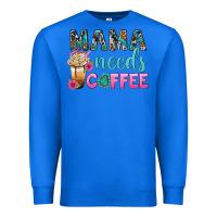True Royal Mama Needs Coffee Bbs Premium Sweatshirt - BundleAndBundleShop