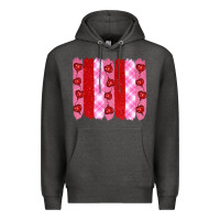 Charcoal Heather valentine's day brushstrokes Premium Hoodie - RanaPortraitStore
