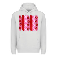 Dove Grey valentine's day brushstrokes Premium Hoodie - RanaPortraitStore