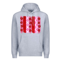 Heather Grey valentine's day brushstrokes Premium Hoodie - RanaPortraitStore