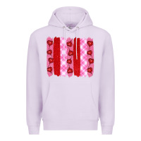 Lilac valentine's day brushstrokes Premium Hoodie - RanaPortraitStore