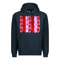 Navy valentine's day brushstrokes Premium Hoodie - RanaPortraitStore