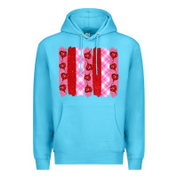 Ocean Blue valentine's day brushstrokes Premium Hoodie - RanaPortraitStore