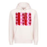 Pale Pink valentine's day brushstrokes Premium Hoodie - RanaPortraitStore