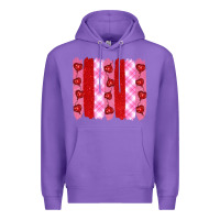 Purple valentine's day brushstrokes Premium Hoodie - RanaPortraitStore