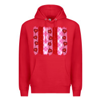 Red valentine's day brushstrokes Premium Hoodie - RanaPortraitStore