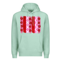 Seafoam valentine's day brushstrokes Premium Hoodie - RanaPortraitStore