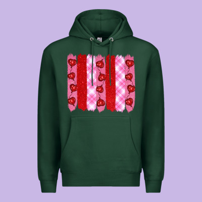 Valentine's Day Brushstrokes Premium Hoodie Designed By Ranaportraitstore